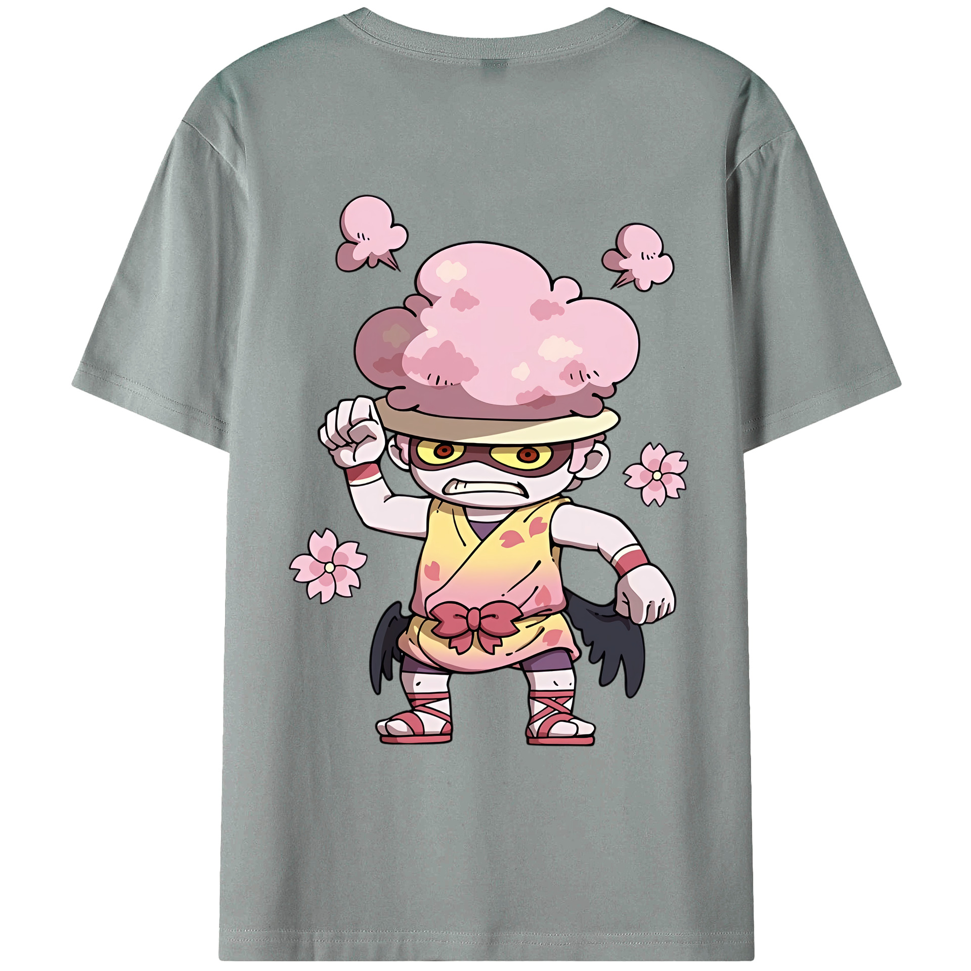 （画像用） 妖怪ウォッチ Yo-kai Watch 綿100％ メンズ半袖Tシャツ（バックプリント） 通気性